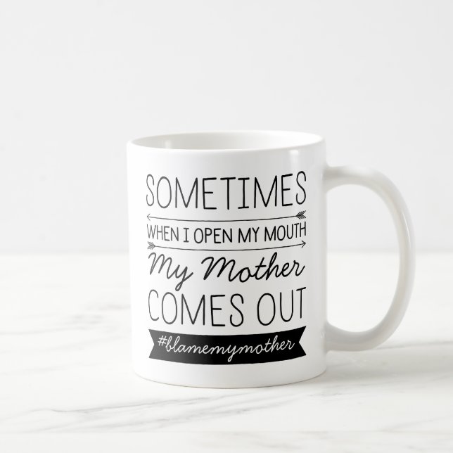 Mug Parfois, Quand J'Ouvre Ma Bouche Personnalisé #Has (Droite)