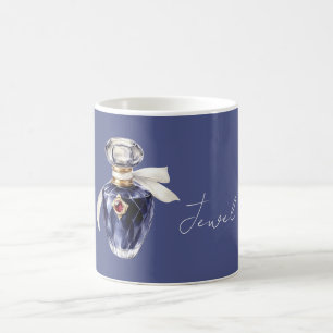 Mug Parfum Blue Jewel Ruban Blanc