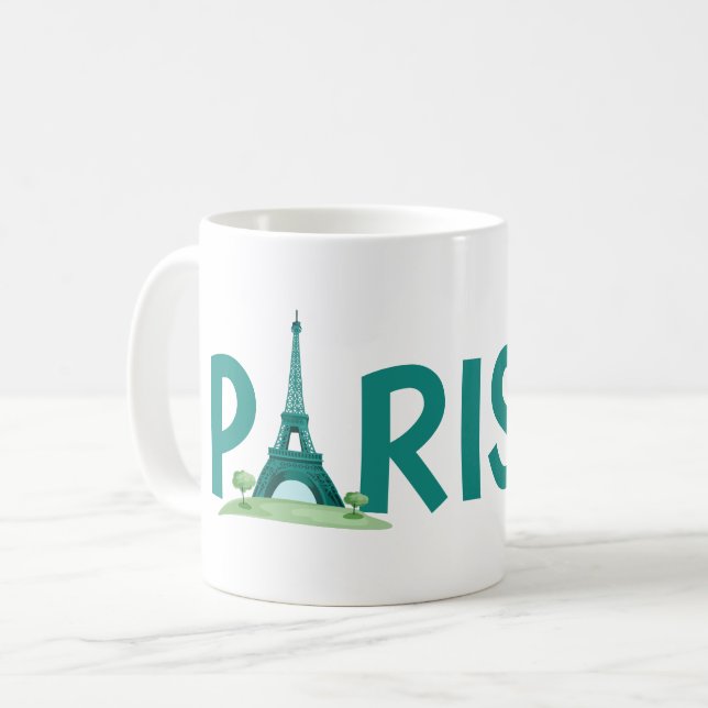 Mug Paris and it's beautiful Eiffel tower  (Devant gauche)