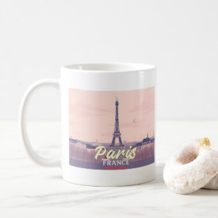 Mug Paris France Tour Eiffel Pastel Design Voyage