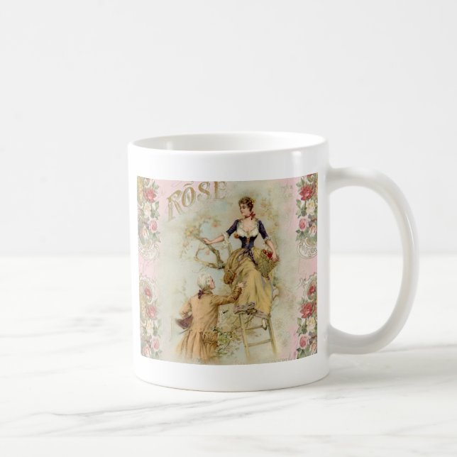 Mug Paris romantique Amateurs rose shabbychic (Droite)