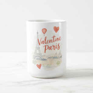 Mug Paris Saint-Valentin Aquarelle – Tour Eiffel Amour