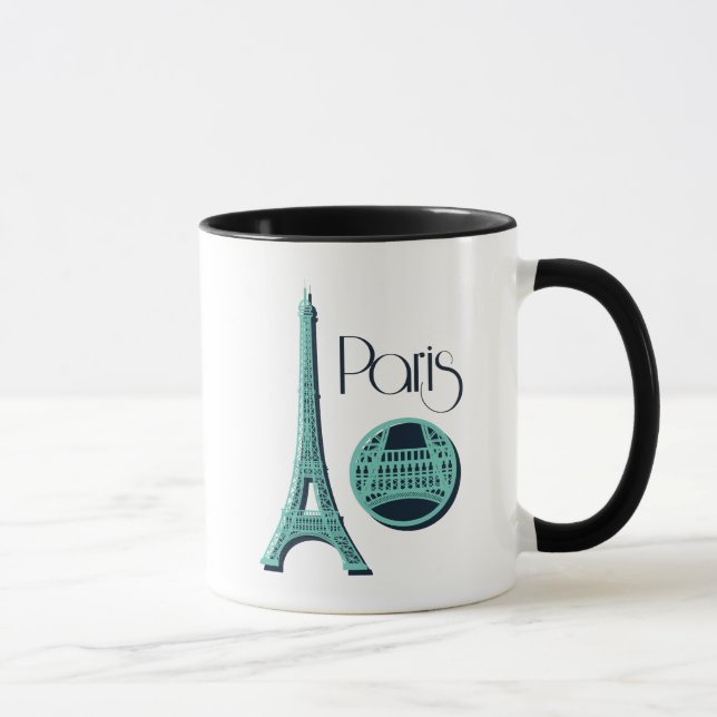 Mug Paris Teal (Droite)