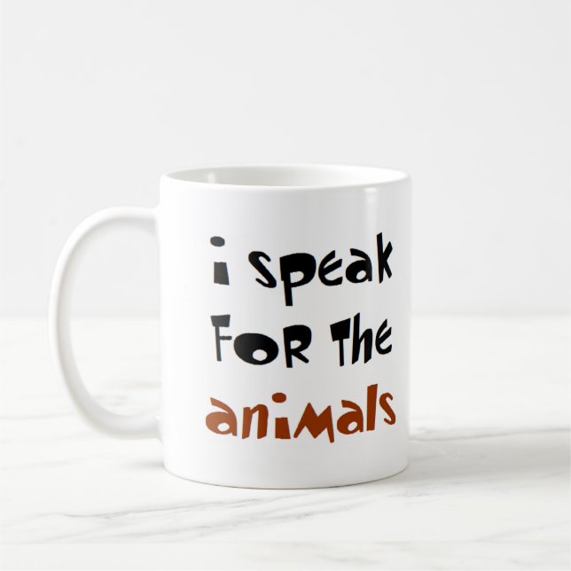 Mug parler pour les animaux (Gauche)