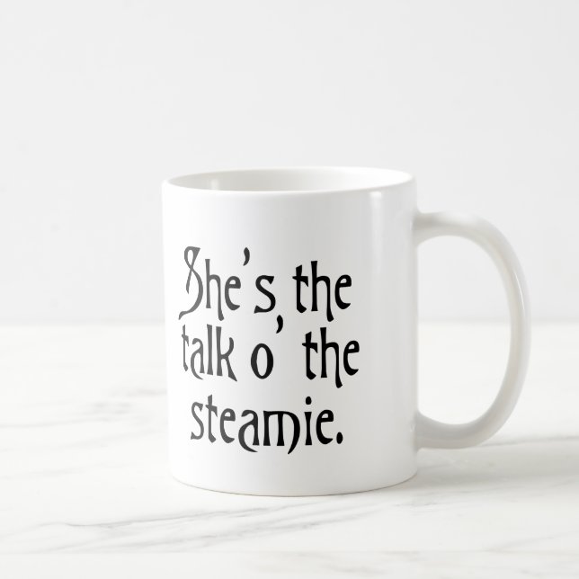 Mug Parlez de l'humour drôle steamie glasgow uk (Droite)