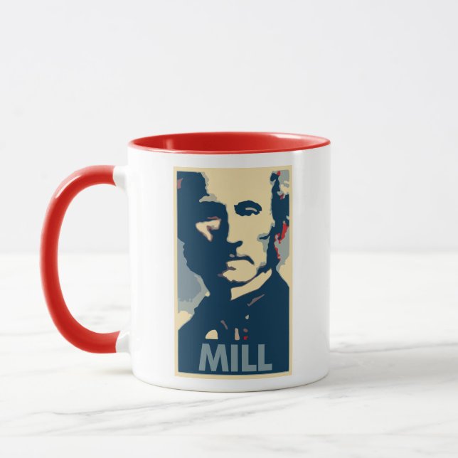Mug Parodie politique d'affiche de John Stuart Mill (Gauche)