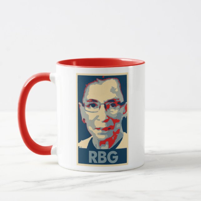 Mug Parodie politique d'affiche de Ruth Bader Ginsburg (Gauche)