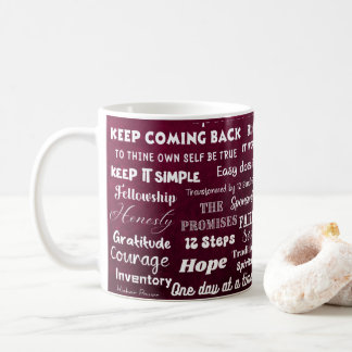 Mug Paroles et slogans de rétablissement en 12 étapes