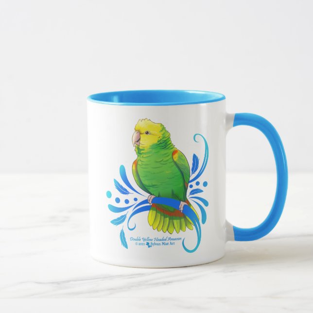 Mug Parrot Amazonien double jaune (Droite)