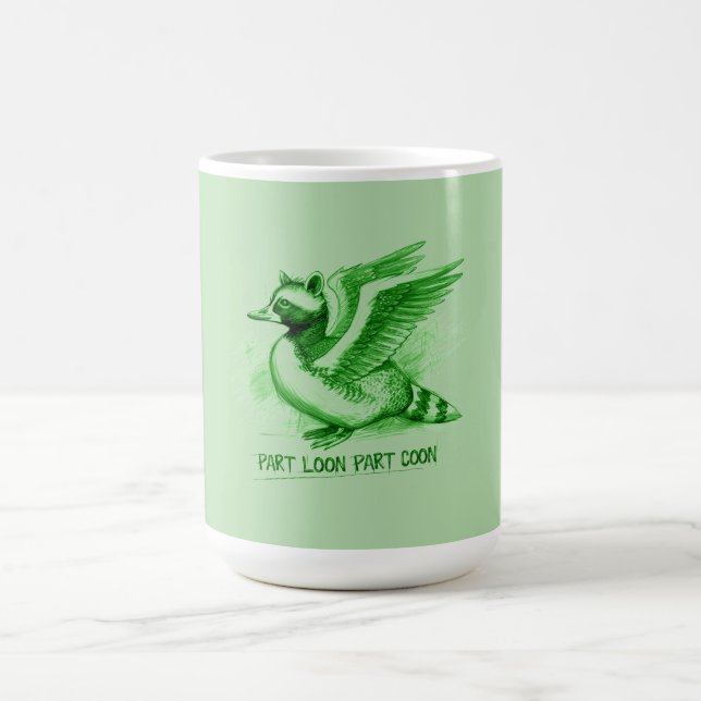 Mug Part Loon Part Coon  Hybrid Creature (Centre)