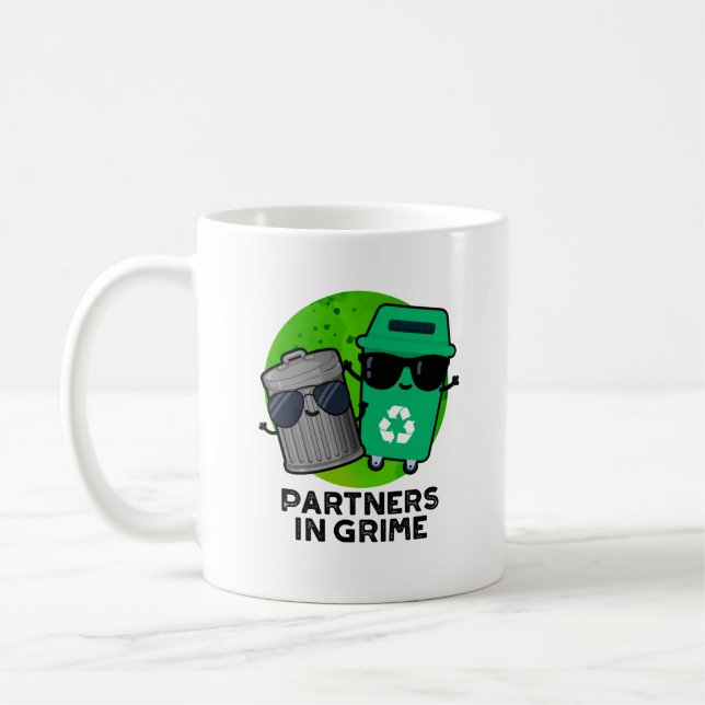 Mug Partenaires Dans Grime Funky Trash Pun (Gauche)