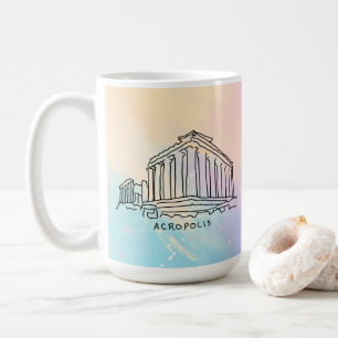 Mug Parthenon Acropole Athènes Grèce Voyage Souvenir