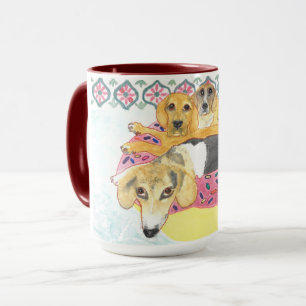 Mug Parti de la piscine beagle