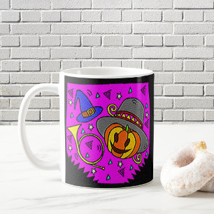 Mug Parti d'Halloween Jack OLantern et Bugle Purple