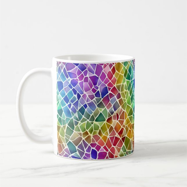 Mug Parties scintillant Abstrait Octagon géométrique (Gauche)