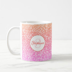 Mug Parties scintillant Corail rose Rose Gold Round Mo