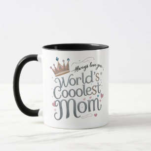 Mug Parties scintillant de boue   Design de coeur mign