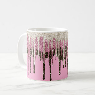 Mug Parties scintillant de crème glacée au chocolat ro
