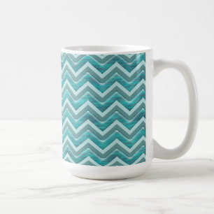 Mug Parties scintillant d'eau Chevron Motif