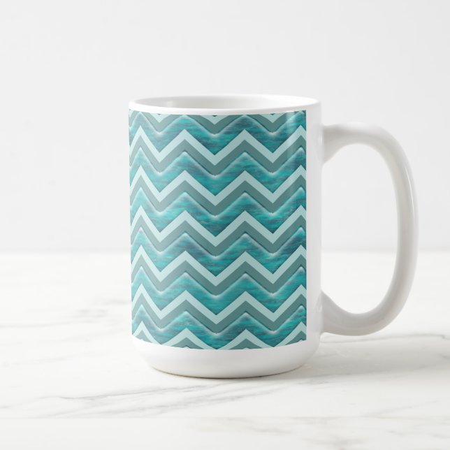 Mug Parties scintillant d'eau Chevron Motif (Droite)