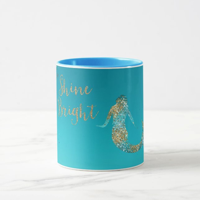 Mug Parties scintillant d'or Aqua étincelle Mermaid    (Centre)