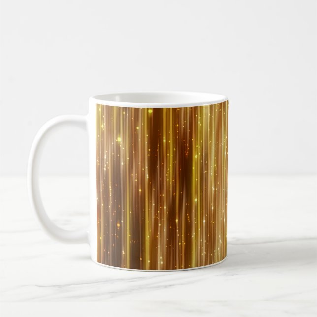 Mug Parties scintillant d'or : Arrière - plan Abstrait (Gauche)