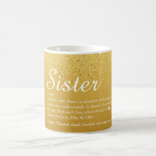 Mug Parties scintillant d'or Fille Glam Cool Fun Siste