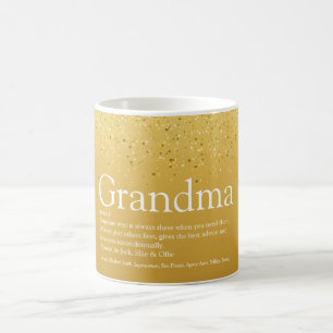 Mug Parties scintillant d'or Glam Amusants Cool grand-