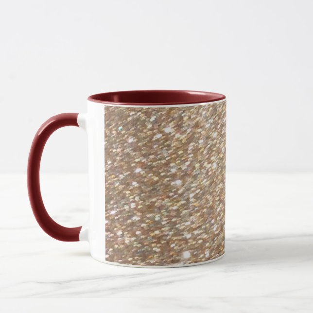 Mug Parties scintillant d'or Glamor Party Festive Lumi (Gauche)
