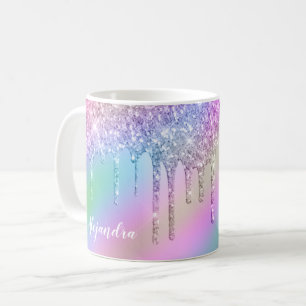 Mug parties scintillant holographique élégante et co