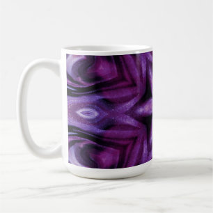 Mug Parties scintillant mauve Coeur et fleurs Kaleidos