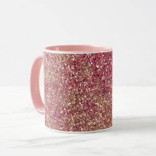 Mug Parties scintillant Ombre de bronze rose