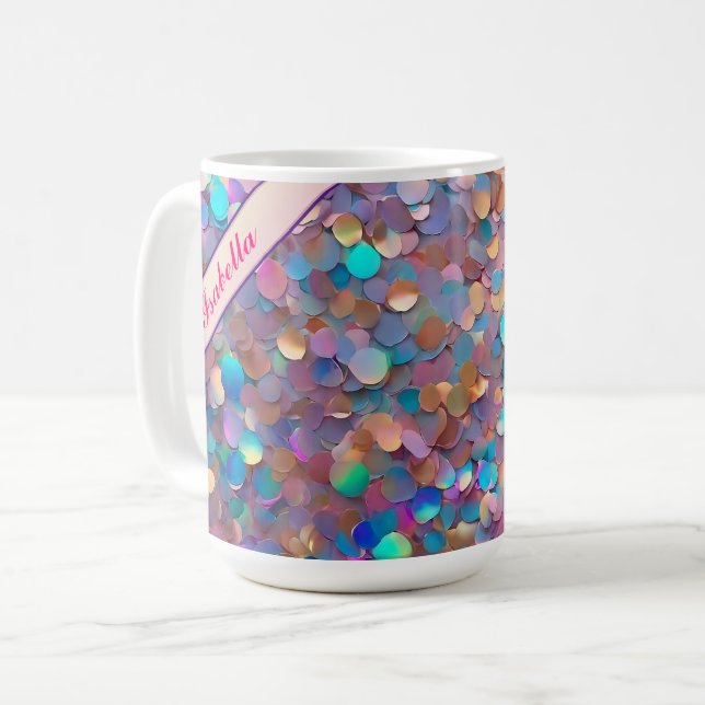 Mug Parties scintillant Opal Moderne Collection Hologr (Devant gauche)