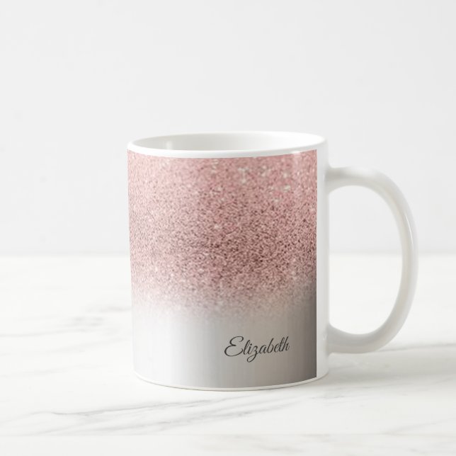 Mug Parties scintillant or Rose tendance, Argent - Per (Droite)