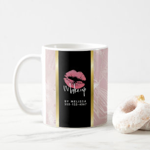 Mug Parties scintillant rose lèvres et Rose Gold Tropi