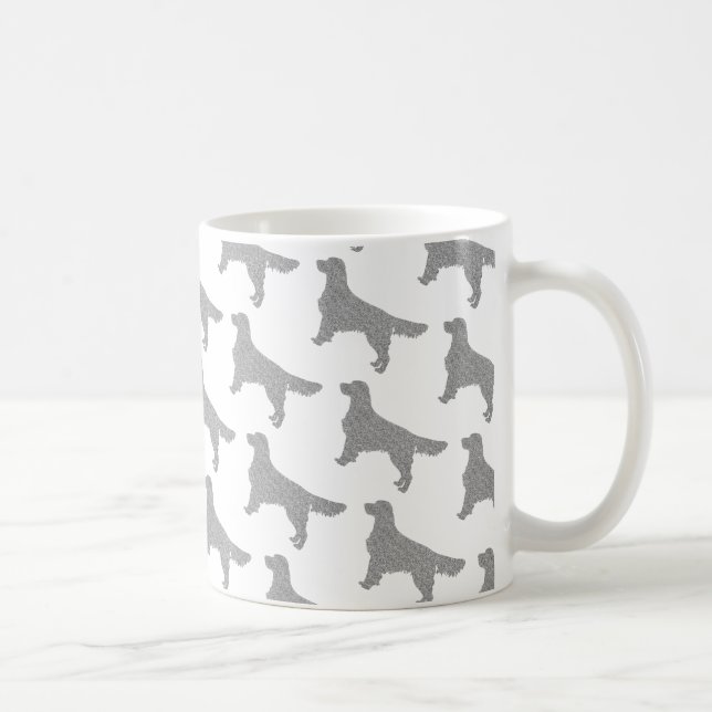Mug Parties scintillant Silver Golden Retriever Motif (Droite)