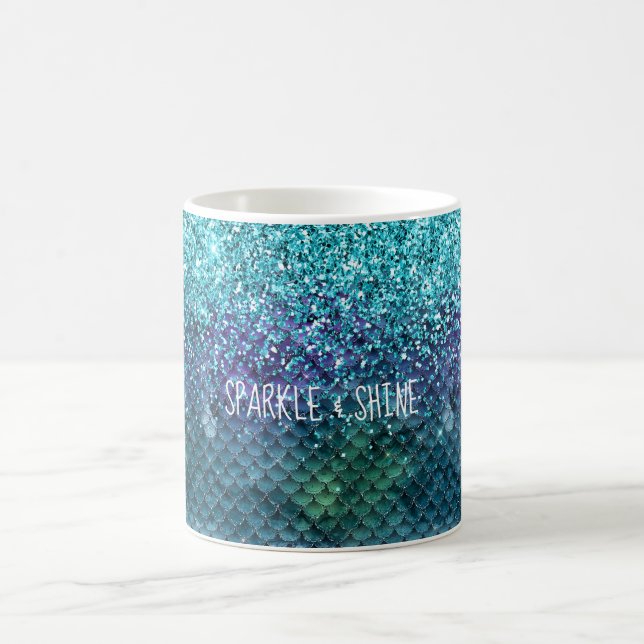 Mug Parties scintillant Turquoise d'étincelle de sirèn (Centre)