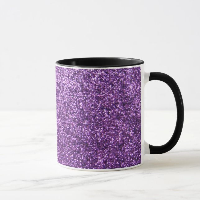 Mug Parties scintillantes pourpres de Faux (Droite)