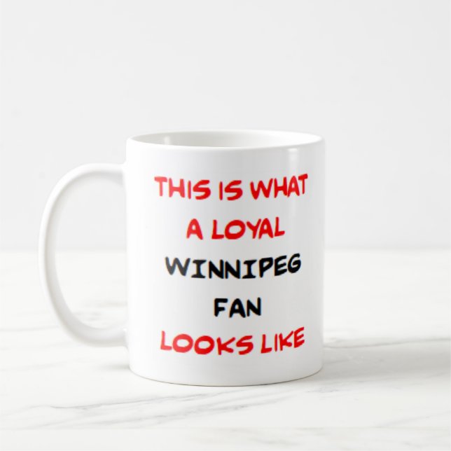 Mug partisan de Winnipeg, loyal (Gauche)