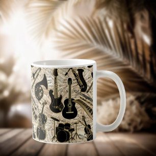 Mug Partition et instruments Black/Gold ID481