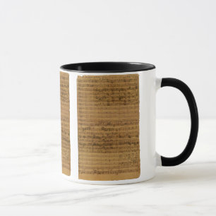 Mug Partition vintage de Johann Sebastian Bach