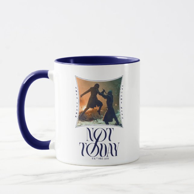 Mug "Pas Aujourd'Hui" Arya Stark Vs. Le Roi De Nuit (Gauche)