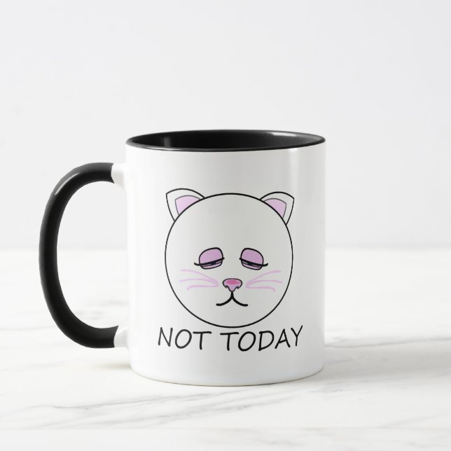 Mug Pas aujourd'hui Cat (Gauche)