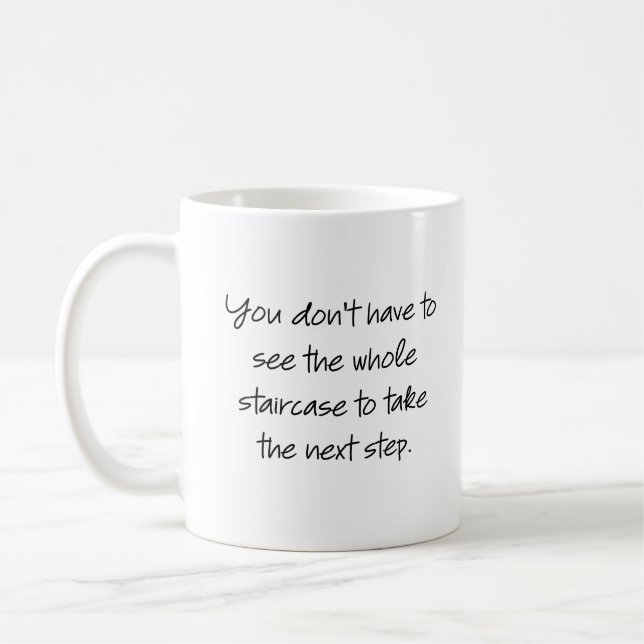 Mug Pas besoin de voir l'escalier entier... (Gauche)