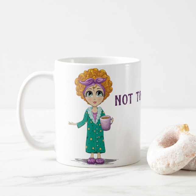 Mug Pas de Brag Mais je suis sorti du lit aujourd'hui (Avec donut)