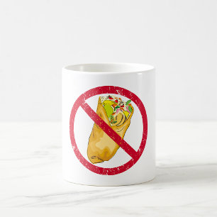 Mug Pas de burritos autorisés Signer Interdiction alim