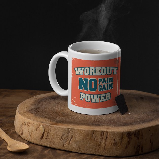Mug Pas de douleur pas de gain puissance d'entraînemen (Créateur téléchargé)