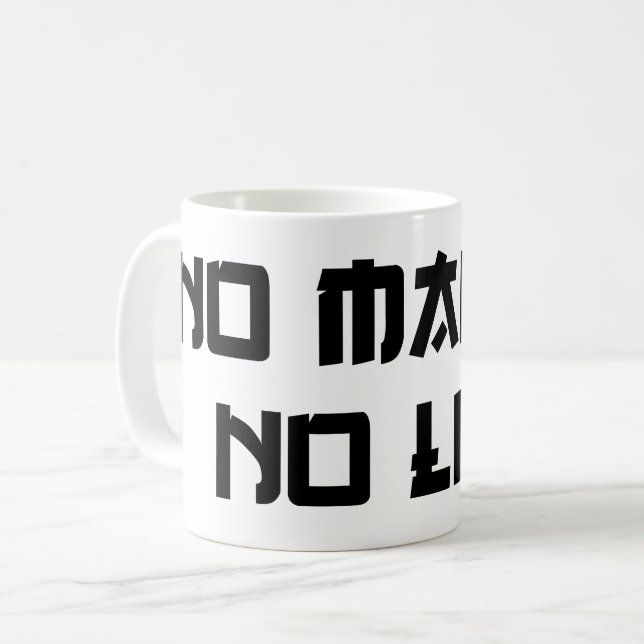 MUG PAS DE MANGA PAS DE VIE (Devant gauche)
