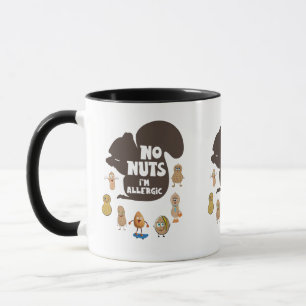 Mug Pas de noix Je suis Allergic Peanut Sensibilisatio