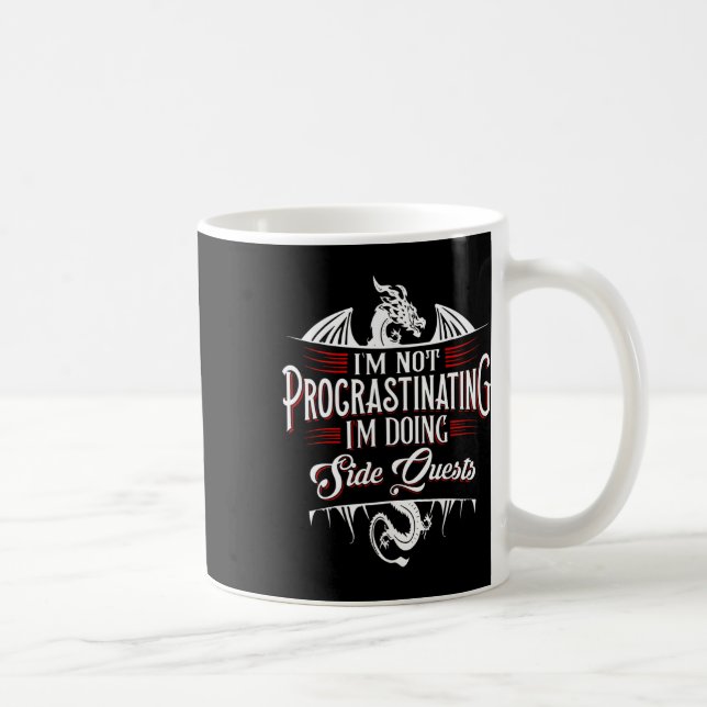 Mug Pas de quêtes secondaires de procrastination Dr Fu (Droite)